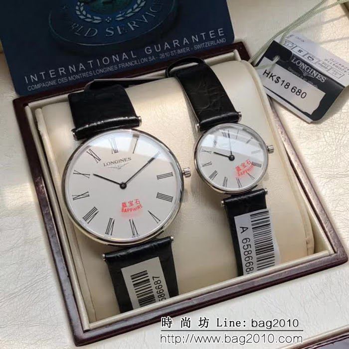 LONGINES浪琴 經典嘉嵐系列 情侶對表 WSS1229